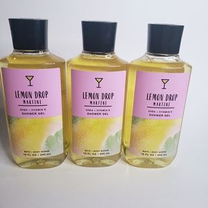 BBW LEMON DROP MARTINI SHOWER GEL X3. DISCONTINUED.